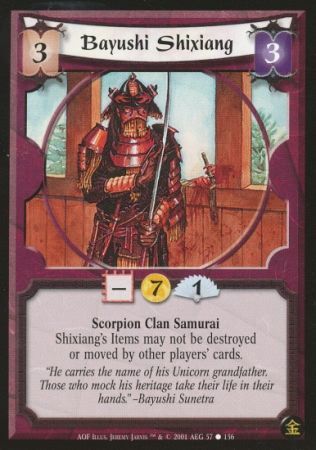 Bayushi Shixiang Scorpion 57 Common Bayushi Shixiang Scorpion 57 Common