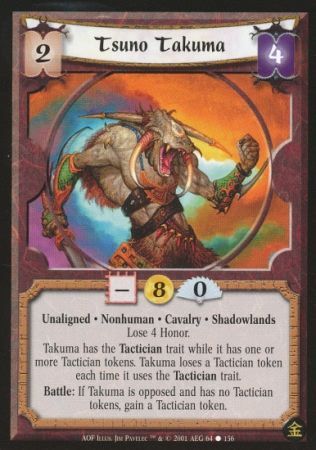 Tsuno Takuma Shadowlands 64 Common An Oni s Fury Tsuno Takuma Shadowlands 64 Common An Oni s Fury