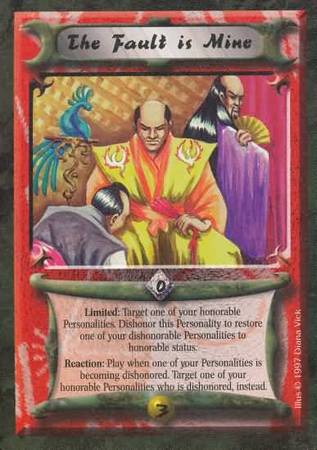 The Fault is Mine Common Crimson and Jade The Fault is Mine Common Crimson and Jade