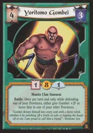 Yoritomo Gombei Mantis 108 Uncommon Yoritomo Gombei Mantis 108 Uncommon