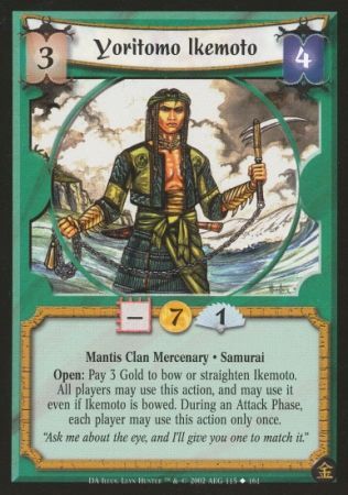 Yoritomo Ikemoto Mantis 115 Uncommon Yoritomo Ikemoto Mantis 115 Uncommon