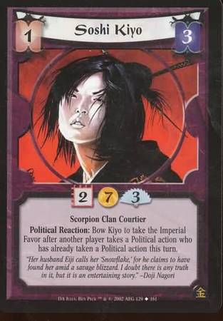 Soshi Kiyo Scorpion 129 Uncommon Soshi Kiyo Scorpion 129 Uncommon