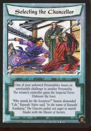 Selecting the Chancellor 38 Uncommon Selecting the Chancellor 38 Uncommon