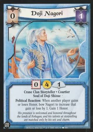 Doji Nagori Crane 84 Common L5R Diamond Edition Doji Nagori Crane 84 Common L5R Diamond Edition