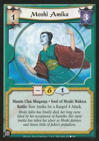 Moshi Amika Mantis 121 Common L5R Diamond Edition Moshi Amika Mantis 121 Common L5R Diamond Edition