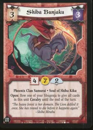 Shiba Bunjaku Phoenix 138 Common L5R Diamond Edition Shiba Bunjaku Phoenix 138 Common L5R Diamond Edition