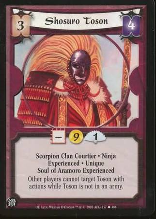 Shosuro Toson Scorpion Ninja 158 Common L5R Diamond Edition Shosuro Toson Scorpion Ninja 158 Common L5R Diamond Edition