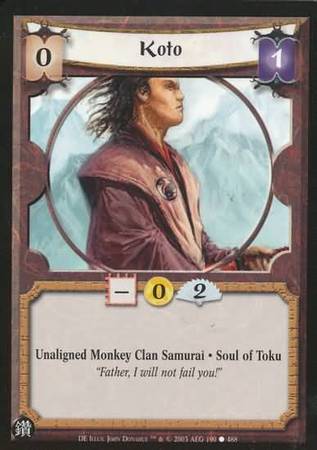 Koto Unaligned 190 Common L5R Diamond Edition Koto Unaligned 190 Common L5R Diamond Edition
