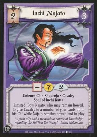 Iuchi Najato Unicorn 193 Common L5R Diamond Edition Iuchi Najato Unicorn 193 Common L5R Diamond Edition