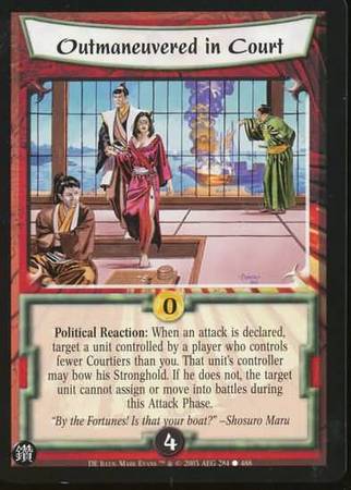 Outmaneuvered in Court 284 Common L5R Diamond Edition Outmaneuvered in Court 284 Common L5R Diamond Edition