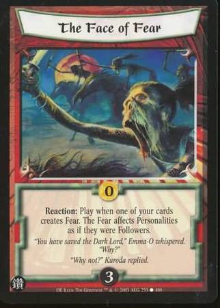 The Face of Fear 255 Common L5R Diamond Edition The Face of Fear 255 Common L5R Diamond Edition