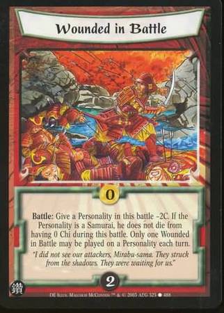 Wounded in Battle 325 Common L5R Diamond Edition Wounded in Battle 325 Common L5R Diamond Edition