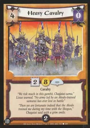 Heavy Cavalry 341 Common L5R Diamond Edition Heavy Cavalry 341 Common L5R Diamond Edition