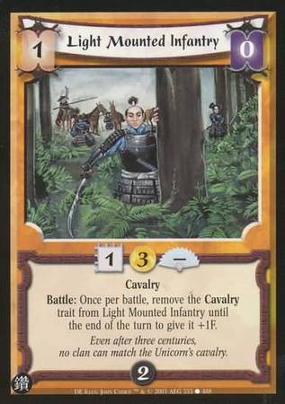 Light Mounted Infantry 353 Common L5R Diamond Edition Light Mounted Infantry 353 Common L5R Diamond Edition