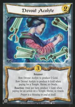 Devout Acolyte 30 Common L5R Diamond Edition Devout Acolyte 30 Common L5R Diamond Edition