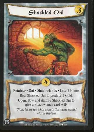 Shackled Oni 54 Common L5R Diamond Edition Shackled Oni 54 Common L5R Diamond Edition