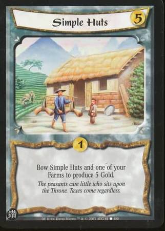 Simple Huts 61 Common L5R Diamond Edition Simple Huts 61 Common L5R Diamond Edition