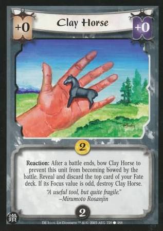 Clay Horse 358 Common L5R Diamond Edition Clay Horse 358 Common L5R Diamond Edition
