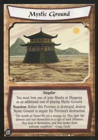 Mystic Ground 212 Common L5R Diamond Edition Mystic Ground 212 Common L5R Diamond Edition