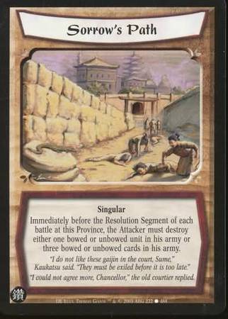 Sorrow s Path 222 Common L5R Diamond Edition Sorrow s Path 222 Common L5R Diamond Edition