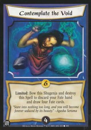 Contemplate the Void 435 Common L5R Diamond Edition Contemplate the Void 435 Common L5R Diamond Edition