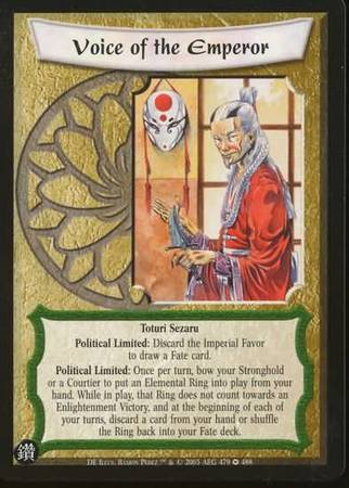 Voice of the Emperor 479 Fixed L5R Diamond Edition Voice of the Emperor 479 Fixed L5R Diamond Edition