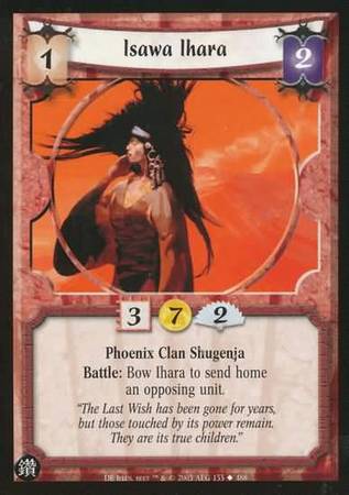 Isawa Ihara Phoenix 133 Uncommon L5R Diamond Edition Isawa Ihara Phoenix 133 Uncommon L5R Diamond Edition
