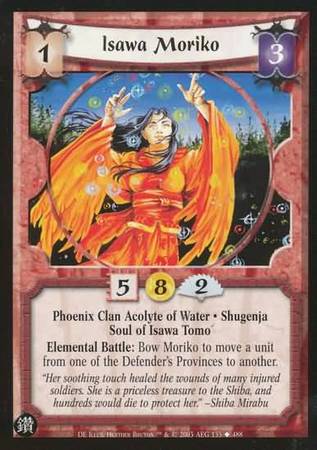 Isawa Moriko Phoenix 135 Uncommon L5R Diamond Edition Isawa Moriko Phoenix 135 Uncommon L5R Diamond Edition