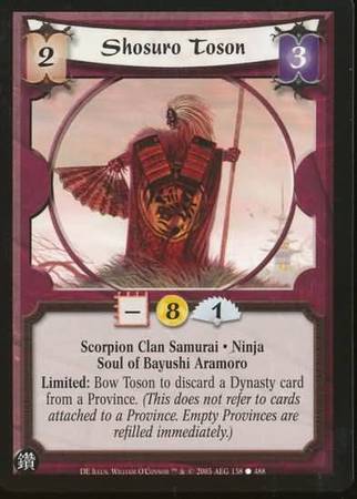 Shosuro Toson Experienced Scorpion Ninja 157 Uncommon Shosuro Toson Experienced Scorpion Ninja 157 Uncommon