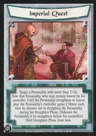 Imperial Quest 12 Uncommon L5R Diamond Edition Imperial Quest 12 Uncommon L5R Diamond Edition