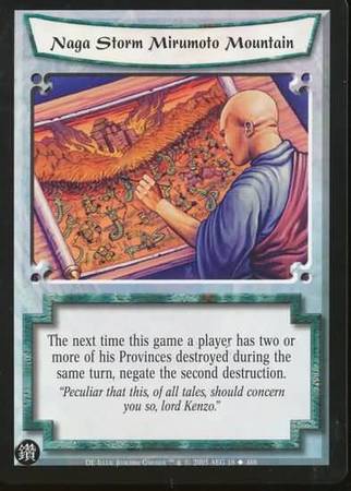 Naga Storm Mirumoto Mountain 18 Uncommon L5R Diamond Edition Naga Storm Mirumoto Mountain 18 Uncommon L5R Diamond Edition