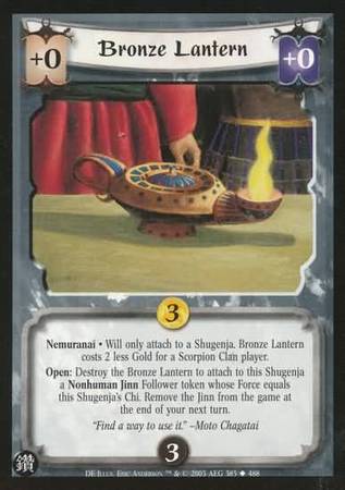 Bronze Lantern 385 Uncommon L5R Diamond Edition Bronze Lantern 385 Uncommon L5R Diamond Edition