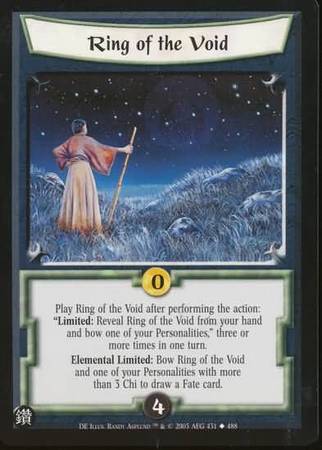 Ring of the Void 431 Uncommon L5R Diamond Edition Ring of the Void 431 Uncommon L5R Diamond Edition