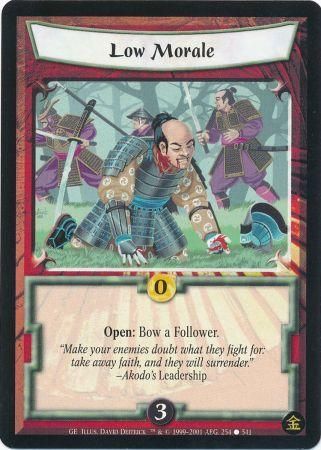 Low Morale Common L5R Gold Edition Low Morale Common L5R Gold Edition