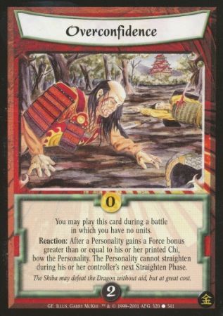 Overconfidence Common L5R Gold Edition Overconfidence Common L5R Gold Edition