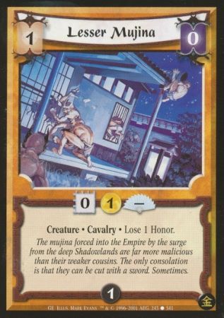 Lesser Mujina Common L5R Gold Edition Lesser Mujina Common L5R Gold Edition