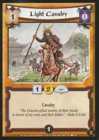 Light Cavalry Common L5R Gold Edition Light Cavalry Common L5R Gold Edition