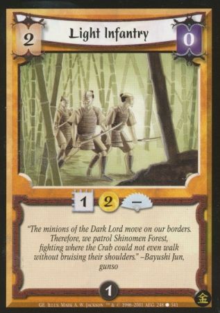 Light Infantry Common L5R Gold Edition Light Infantry Common L5R Gold Edition