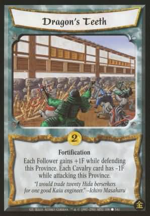 Dragon s Teeth Common L5R Gold Edition Dragon s Teeth Common L5R Gold Edition