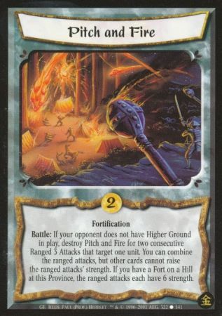 Pitch and Fire Common L5R Gold Edition Pitch and Fire Common L5R Gold Edition