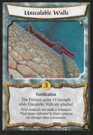Unscalable Walls Common L5R Gold Edition Unscalable Walls Common L5R Gold Edition