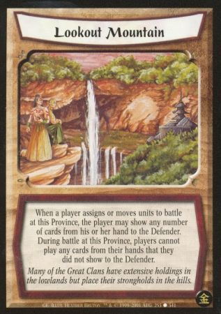 Lookout Mountain Common L5R Gold Edition Lookout Mountain Common L5R Gold Edition