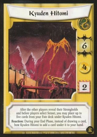 Kyuden Hitomi Dragon Fixed L5R Gold Edition Kyuden Hitomi Dragon Fixed L5R Gold Edition