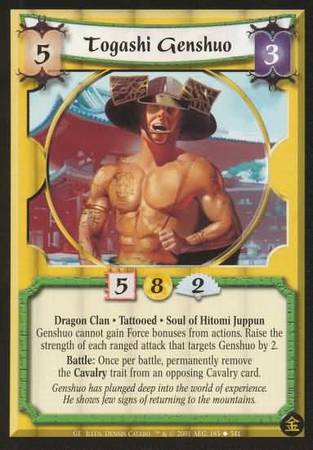 Togashi Genshuo Dragon Uncommon L5R Gold Edition Togashi Genshuo Dragon Uncommon L5R Gold Edition