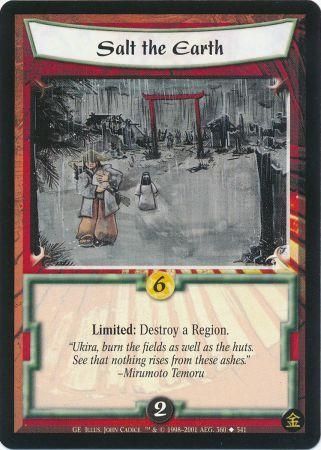 Salt the Earth Uncommon L5R Gold Edition Salt the Earth Uncommon L5R Gold Edition