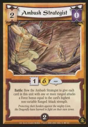 Ambush Strategist Uncommon L5R Gold Edition Ambush Strategist Uncommon L5R Gold Edition