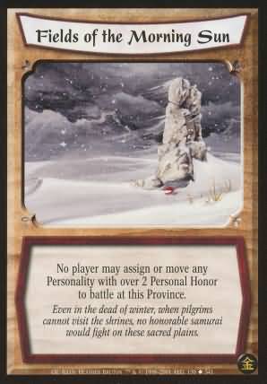 Fields of the Morning Sun Uncommon L5R Gold Edition Fields of the Morning Sun Uncommon L5R Gold Edition