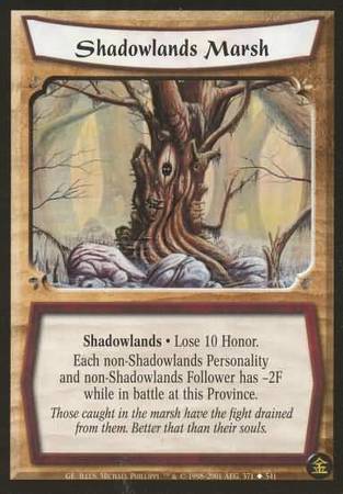 Shadowlands Marsh Uncommon L5R Gold Edition Shadowlands Marsh Uncommon L5R Gold Edition
