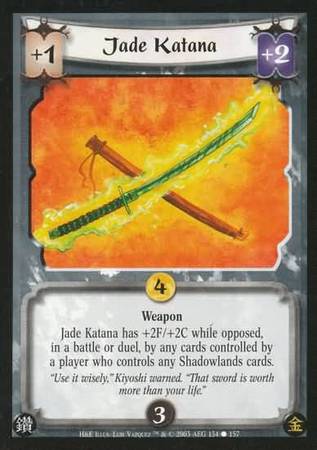 Jade Katana 134 Common Jade Katana 134 Common