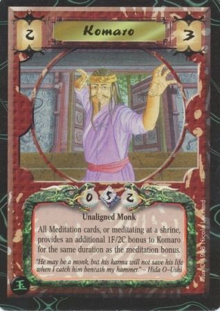 Komaro Brotherhood of Shinsei Common L5R Jade Edition Komaro Brotherhood of Shinsei Common L5R Jade Edition